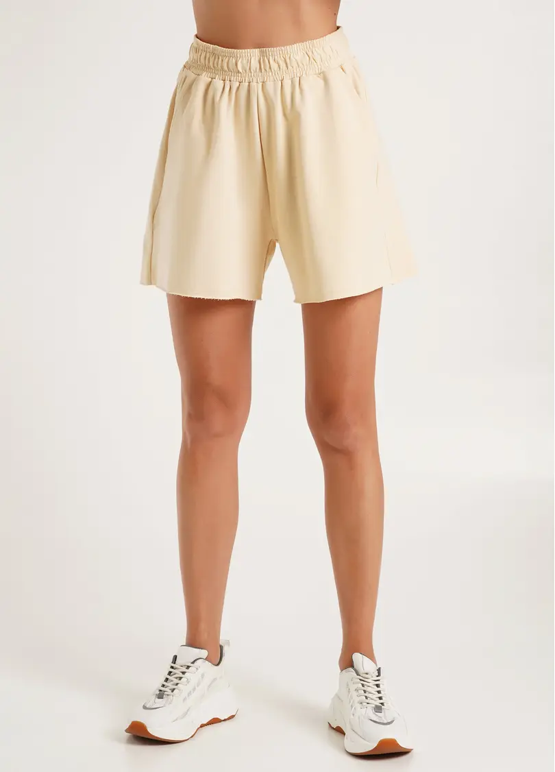 Шорти бавовняні з необробленим краєм STREET STYLE 4204/180 beige (бежевий)