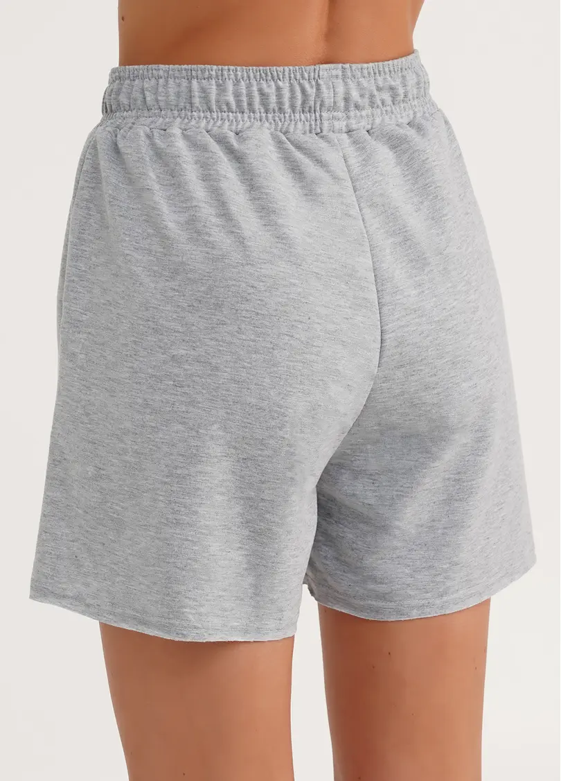 Шорти бавовняні з необробленим краєм STREET STYLE 4204/180 light grey melange (сірий)