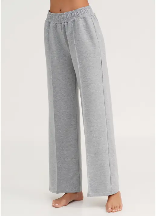 Спортивні штани широкі STREET STYLE 4306/180 light grey melange (сірий)