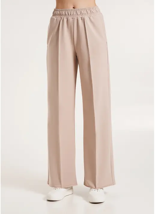 Спортивні штани широкі STREET STYLE 4306/180 nude (бежевий)