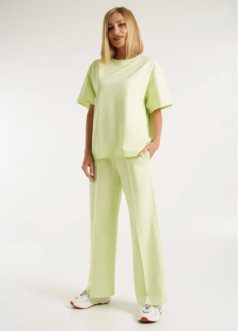 Спортивні штани широкі STREET STYLE 4306/180 pistachio (зелений)