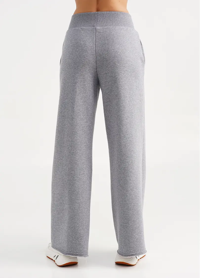Широкі штани з необробленим краєм STREET STYLE 4326/160 grey melange (сірий)