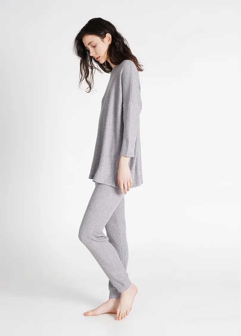 Штани на манжетах рубчик WARMLY TOUCH 4308/150 grey (сірий)