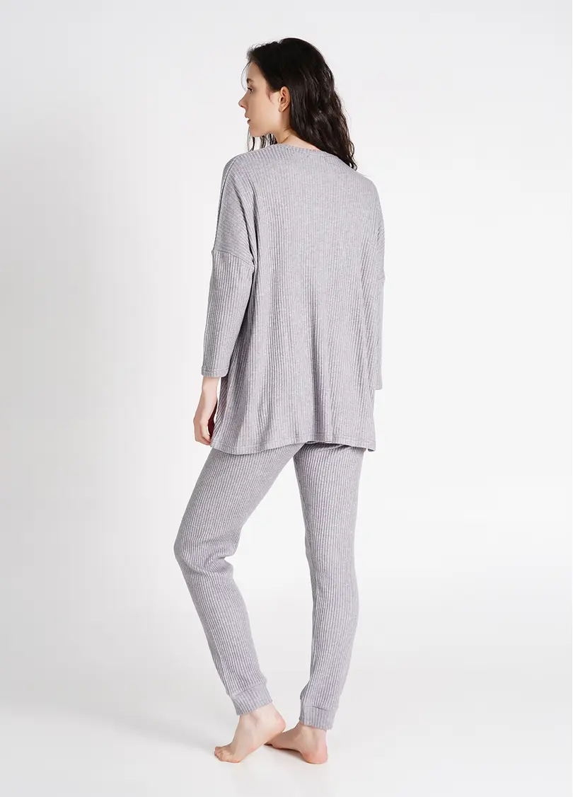 Штани на манжетах рубчик WARMLY TOUCH 4308/150 grey (сірий)