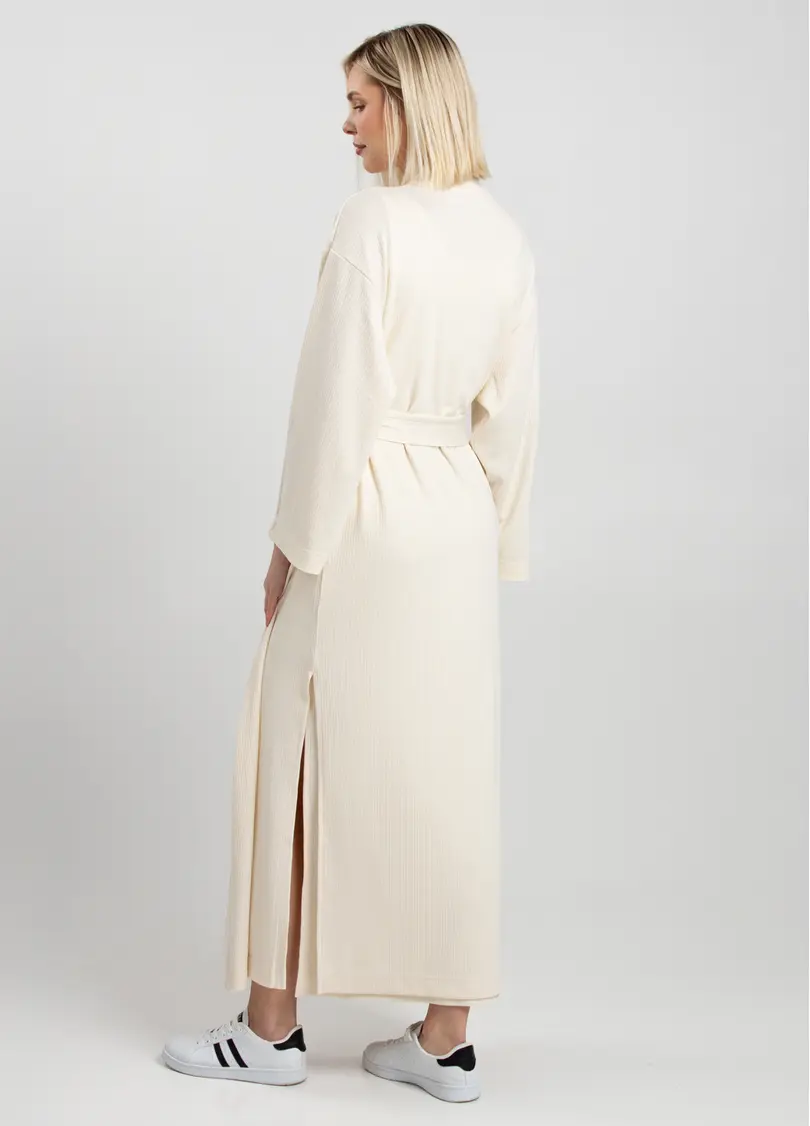 Довгий кардиган ESSENTIAL MILK 7402/320 light cream (молочний)