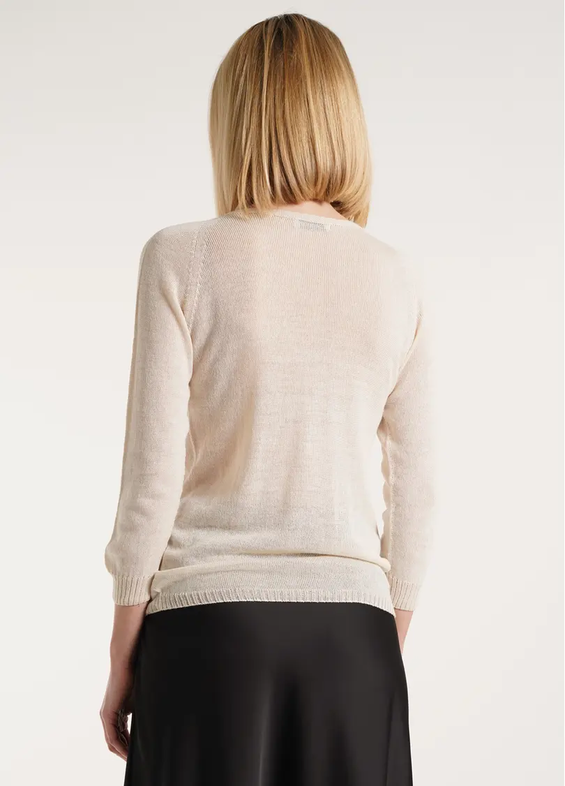 Тонкий джемпер з шерсті меріноса FREYJA 4419/230 beige (бежевий)