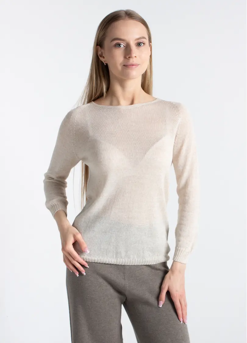 Тонкий джемпер з шерсті меріноса FREYJA 4419/230 grey (сірий)