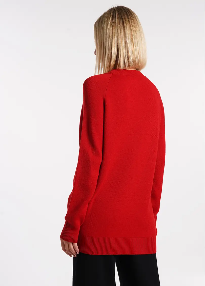 Джемпер подовжений FREYJA KNT 4421/230 red (червоний)