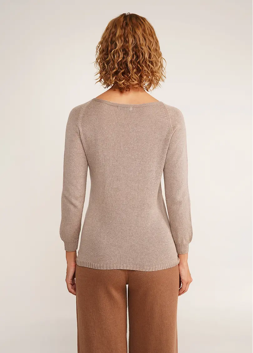 Бавовняний джемпер FREYJA CTN 4419/230 light brown (коричневий)