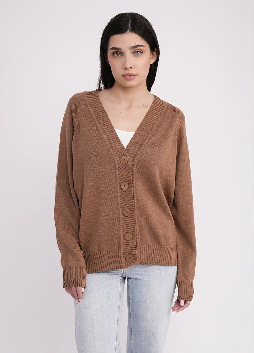 Кардиган FREYJA CTN 7401/230 dark brown (коричневий)
