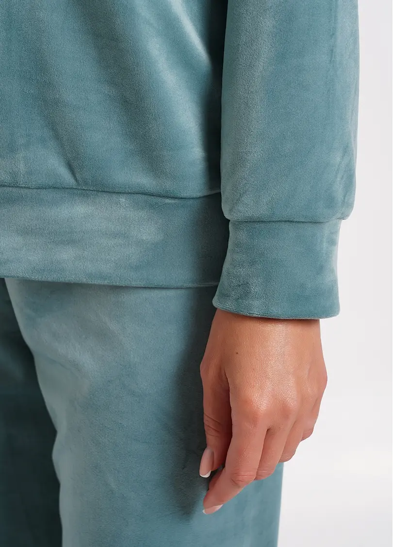 Світшот з велюру SOFT WINTER 4405/080 mint (блакитний)