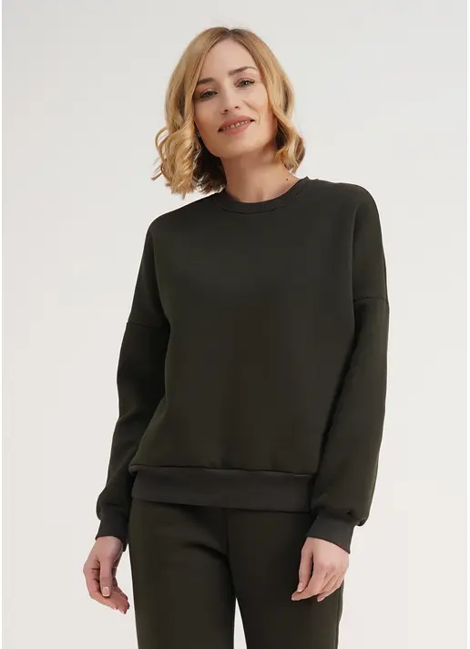 Світшот на флісі SPORT STYLE 4413/170 khaki (хакі)