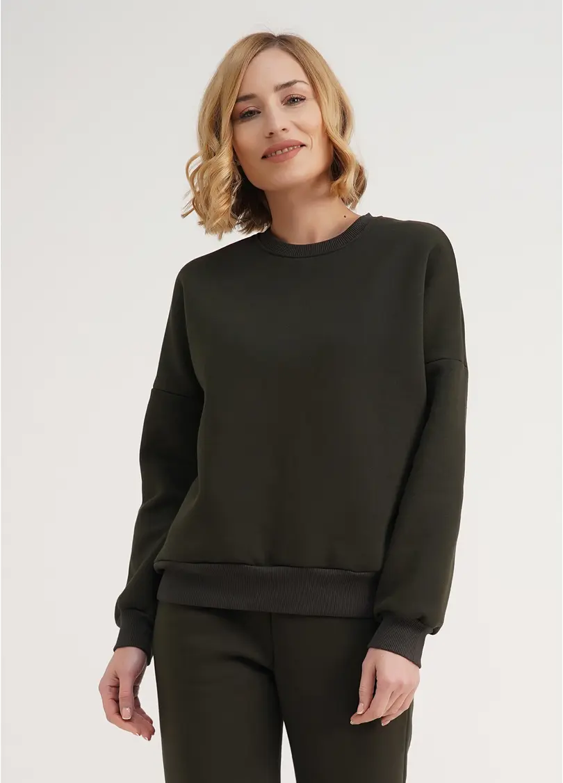 Світшот на флісі SPORT STYLE 4413/170 khaki (хакі)
