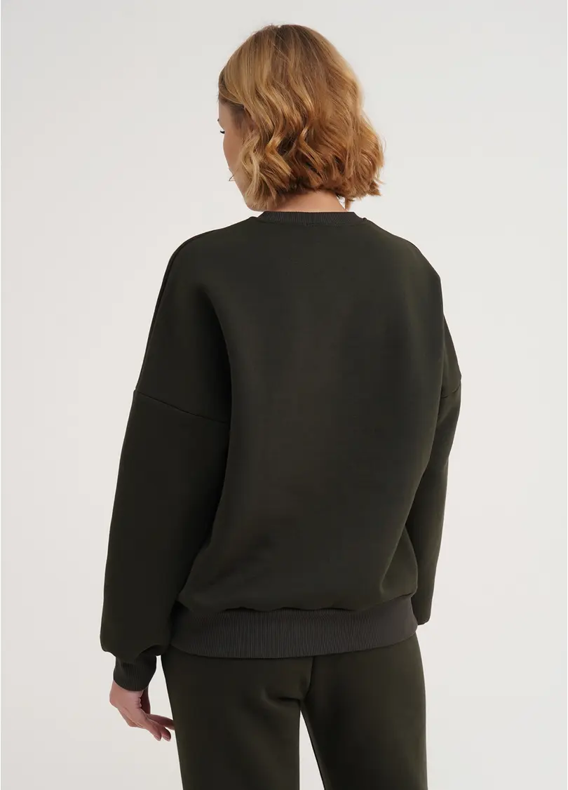 Світшот на флісі SPORT STYLE 4413/170 khaki (хакі)