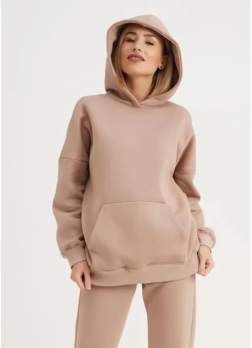 Худі на флісі SPORT STYLE 4414/170 beige (бежевий)