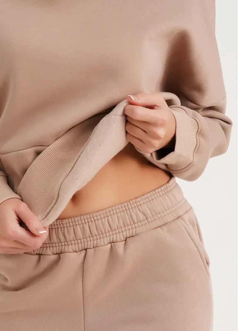 Худі на флісі SPORT STYLE 4414/170 beige (бежевий)