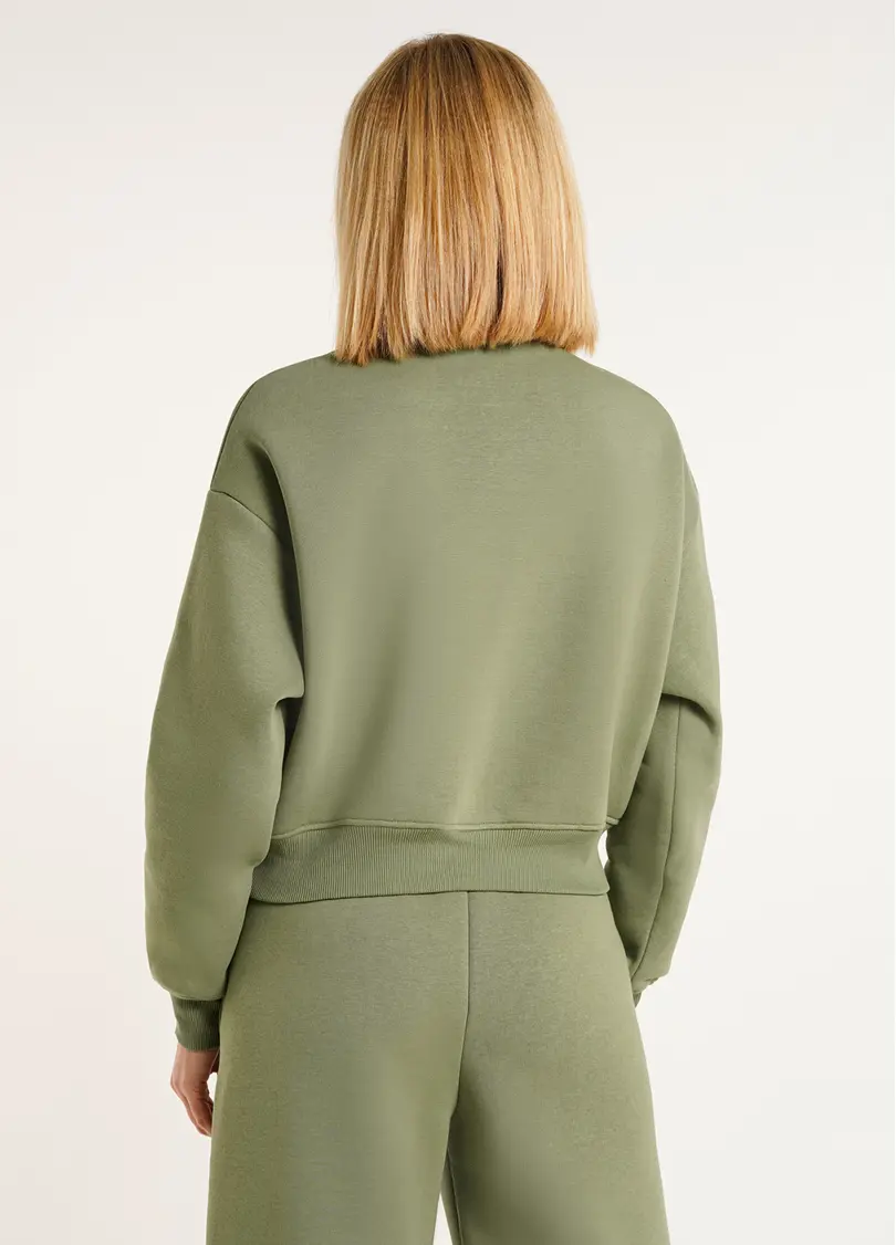 Світшот на блискавці SPORT STYLE 4416/170 olive (зелений)