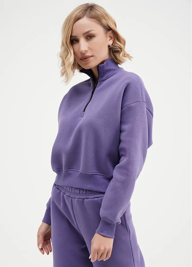 Світшот на блискавці SPORT STYLE 4416/170 plum (фіолетовий)
