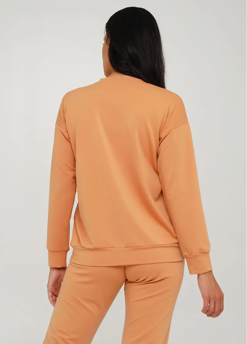 Жіночий спортивний світшот SWEATSHIRT SPORT 4408/010 (карамельний)
