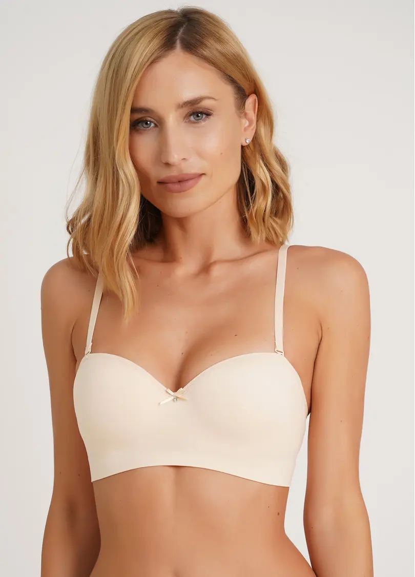 Бюстгальтер балконет з формованою чашкою Amanda 1183/20 beige (бежевий)