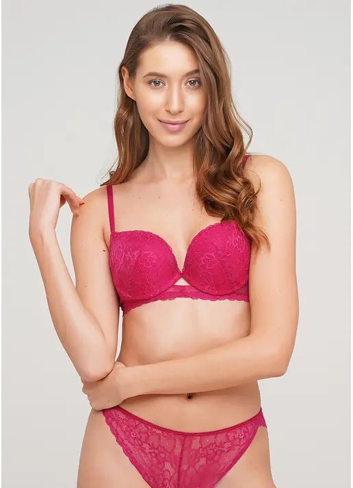 Бюстгальтер з формованою чашкою та push-up Golden daisy 1152/31 (фуксія) Бюстгальтер з формованою чашкою та push-up Golden daisy 1152/31 (фуксія)