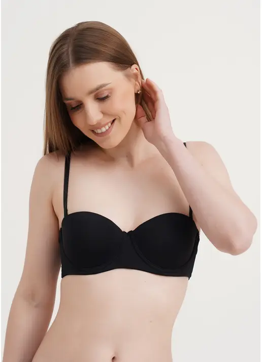 Бюстгальтер балконет з push-up L1512A0 (чорний)