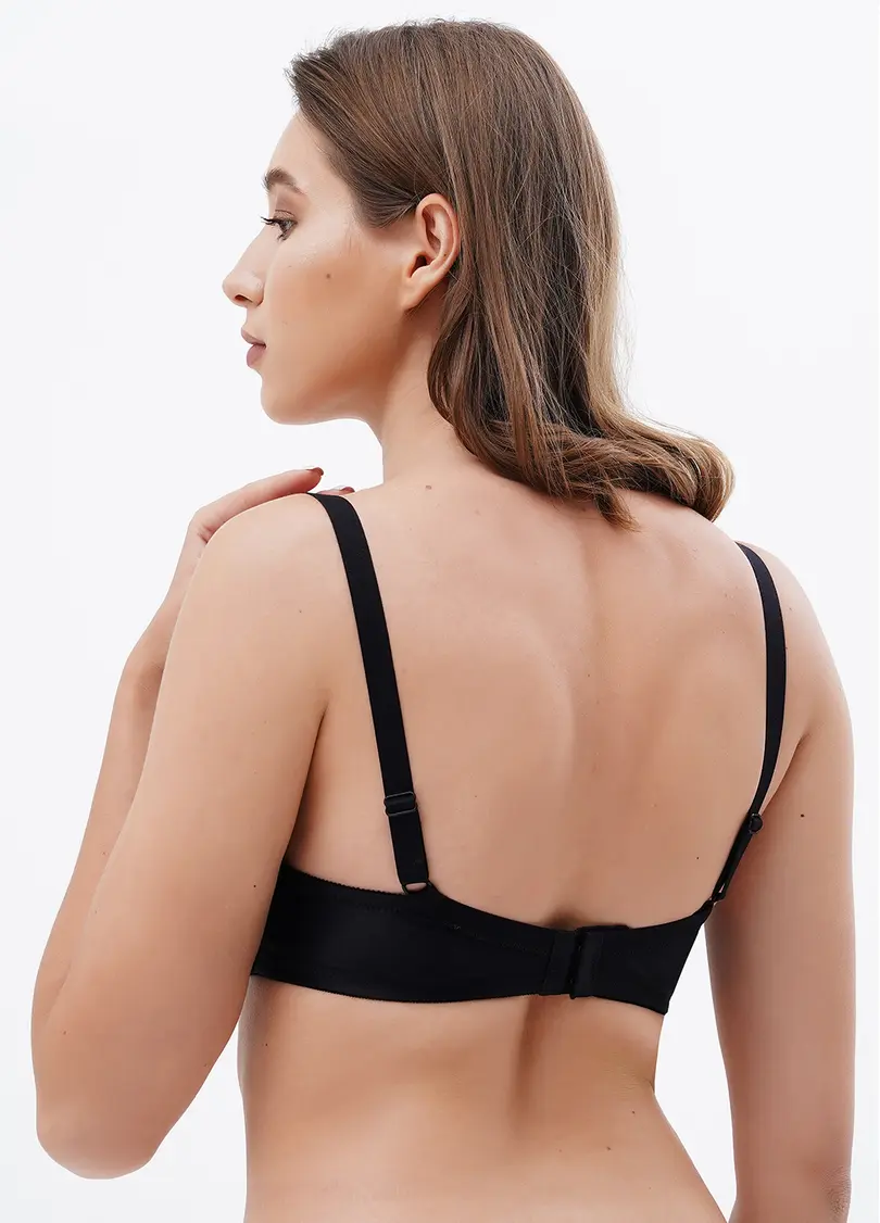 Бюстгальтер з мікрофібри без Push-up Luwa 1503/20 black (чорний)