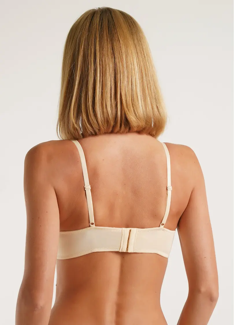 Бюстгальтер балконет мереживний Monica 1213/21 beige (бежевий)