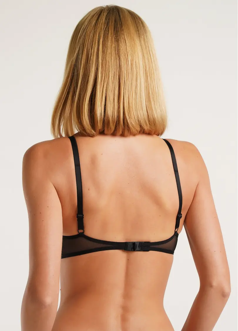 Бюстгальтер бралет з сітки Nude 1611/40 black (чорний)