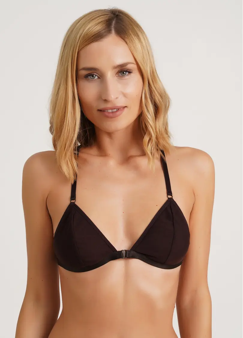 М'який бюстгальтер із застібкою попереду Orchid blom 1605/40 chocolate (коричневий)