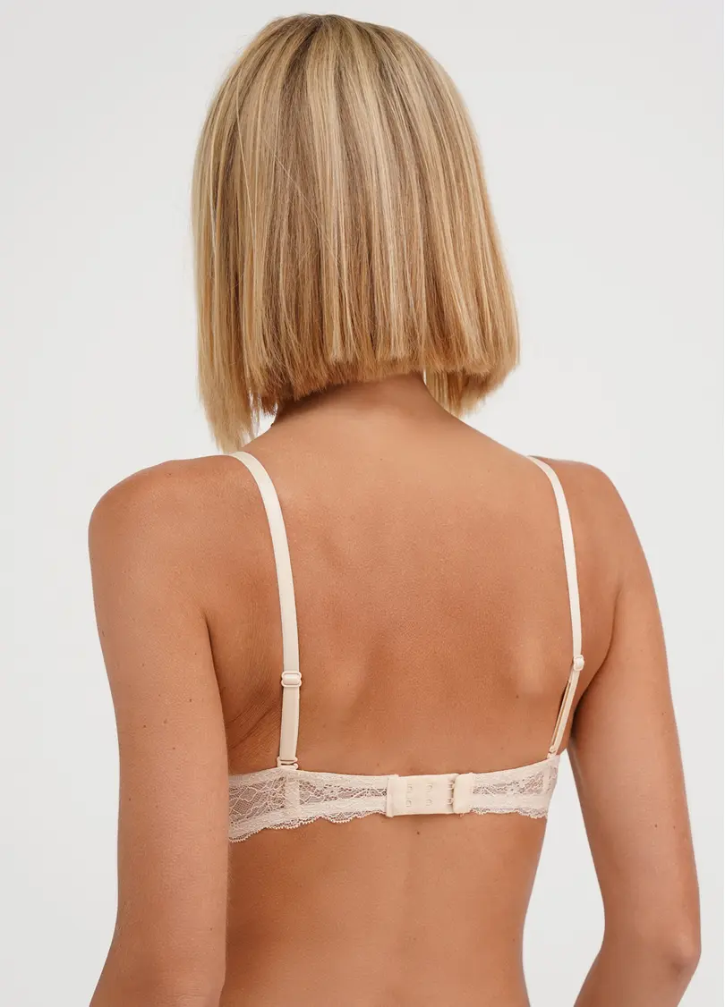 Мереживний бюстгальтер балконет Paola 1113/21 beige (бежевий)
