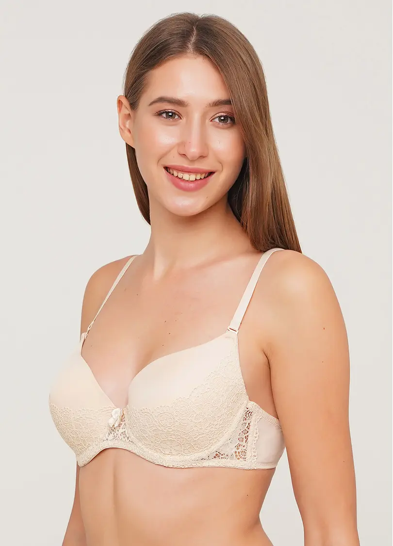 Бюстгальтер з формованою чашкою без push-up Patrizia 1133/21 (бежевий)