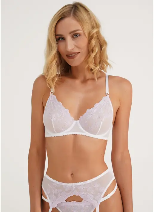 Бюстгальтер з м'якою чашкою в квіти Provance 1663/31 white/rose (білий/рожевий) Бюстгальтер з м'якою чашкою в квіти Provance 1663/31 white/rose (білий/рожевий)