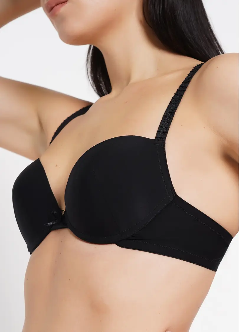 Бюстгальтер з гладкої мікрофібри Soft micro 1106/20 black (чорний)