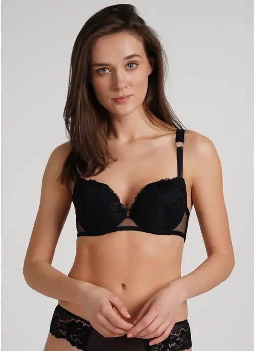 Бюстгальтер Пуш-ап Sweet plum 1152/32 black (чорний) Бюстгальтер Пуш-ап Sweet plum 1152/32 black (чорний)