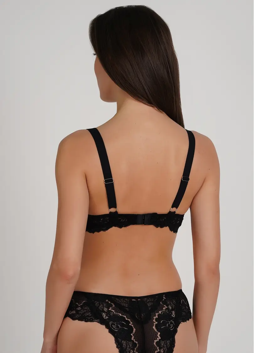 Бюстгальтер Пуш-ап Sweet plum 1152/32 black (чорний)