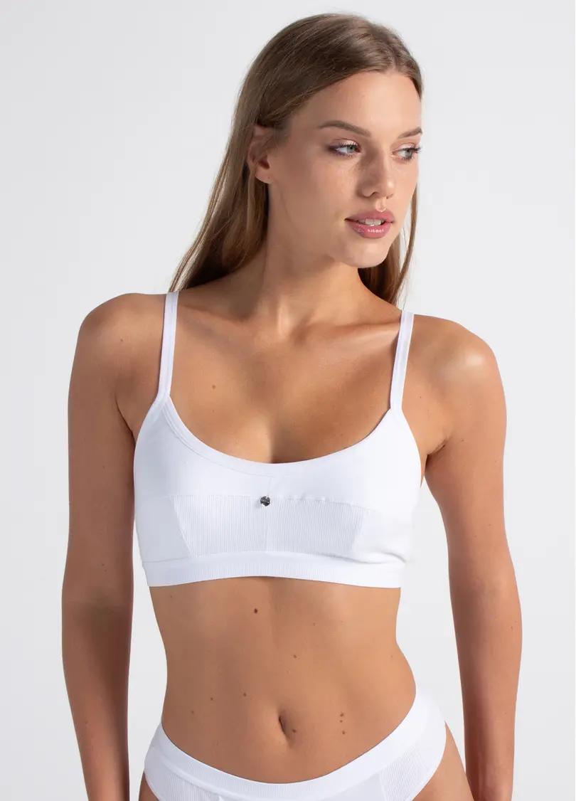 Бюстгальтер топ URBAN RIB 4109/60 white (білий)