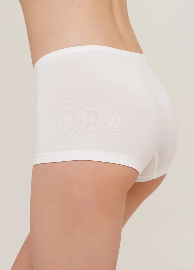 Безшовні шортики трусики BOXER white (білий)