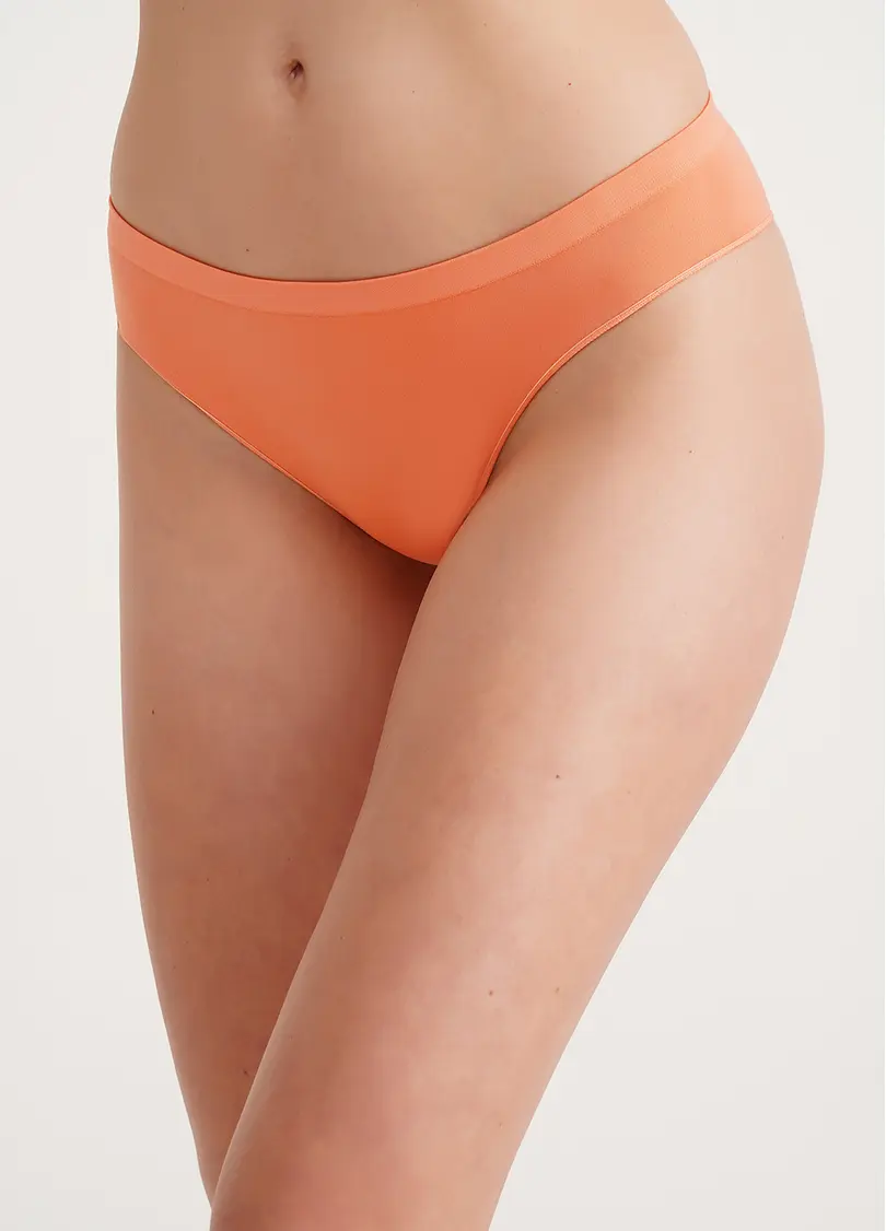Безшовні труси бразиліана BRASILIAN BRIEFS COLOR desert flowers (помаранчевий)