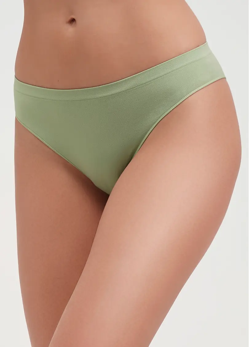 Безшовні труси бразиліана BRASILIAN BRIEFS COLOR kohlrabi (зелений)