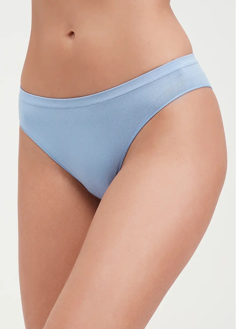 Безшовні труси бразиліана BRASILIAN BRIEFS COLOR lacecap hydrangea (блакитний)