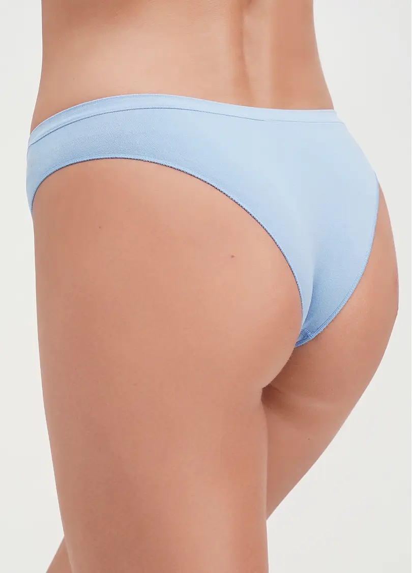 Безшовні труси бразиліана BRASILIAN BRIEFS COLOR lacecap hydrangea (блакитний)