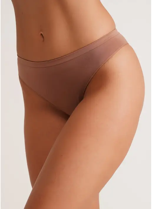 Бесшовные трусы бразилиана BRASILIAN BRIEFS COLOR mokko (коричневый)