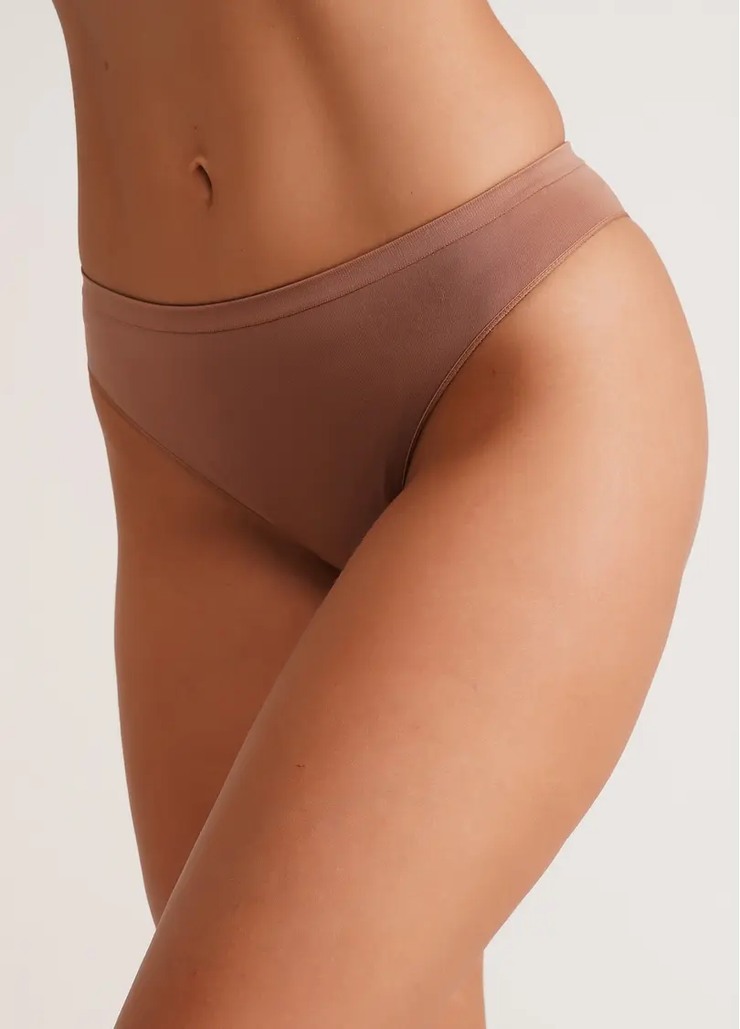 Безшовні труси бразиліана BRASILIAN BRIEFS COLOR mokko (коричневий)