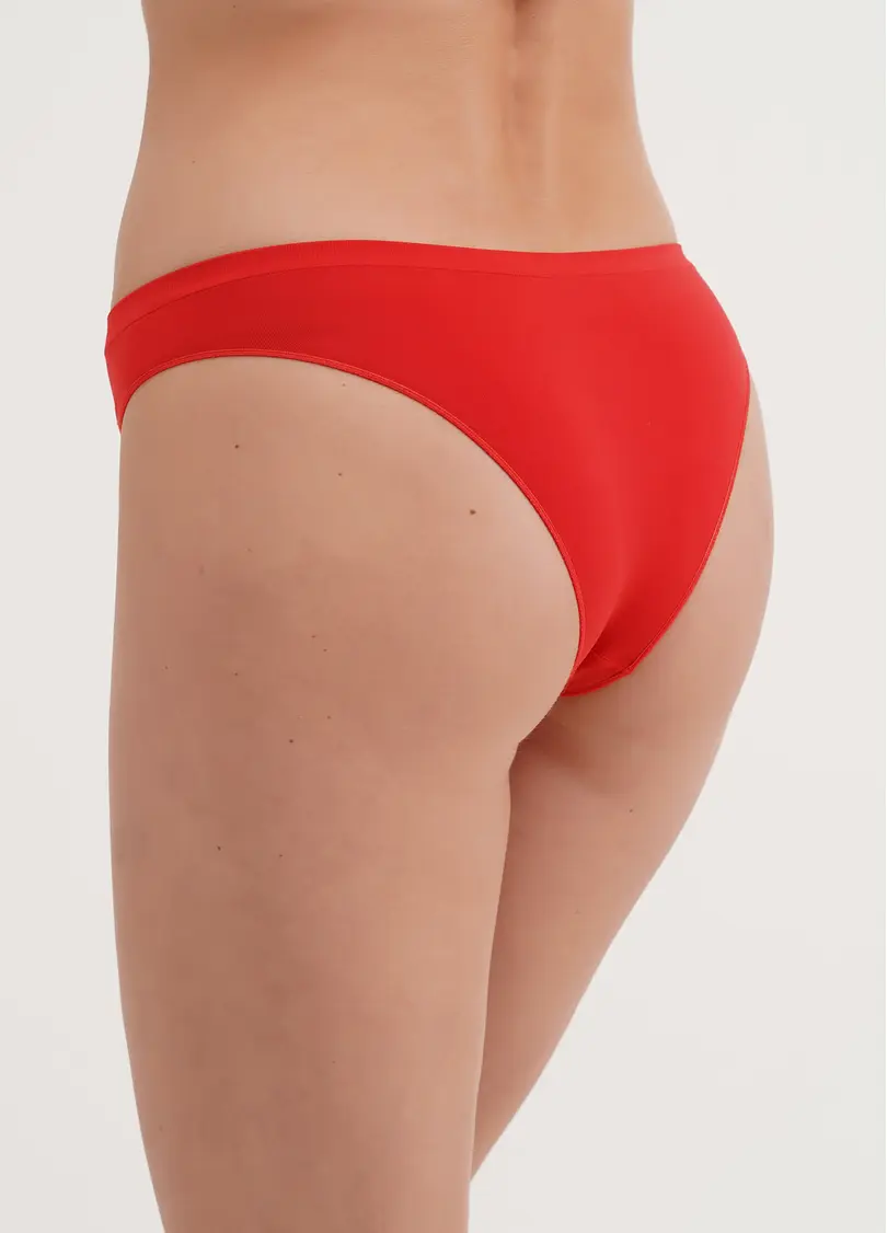 Безшовні труси бразиліана BRASILIAN BRIEFS COLOR poinciana (червоний)