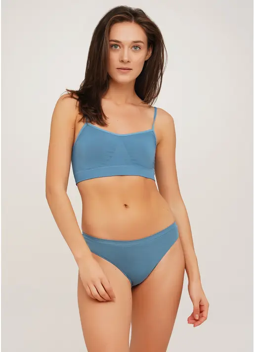Безшовні труси бразиліана BRASILIAN BRIEFS COLOR spring lake (блакитний)
