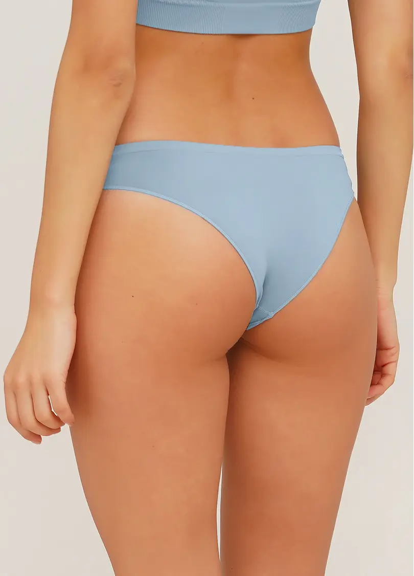 Безшовні труси бразиліана BRASILIAN BRIEFS COLOR spun sugar (блакитний)