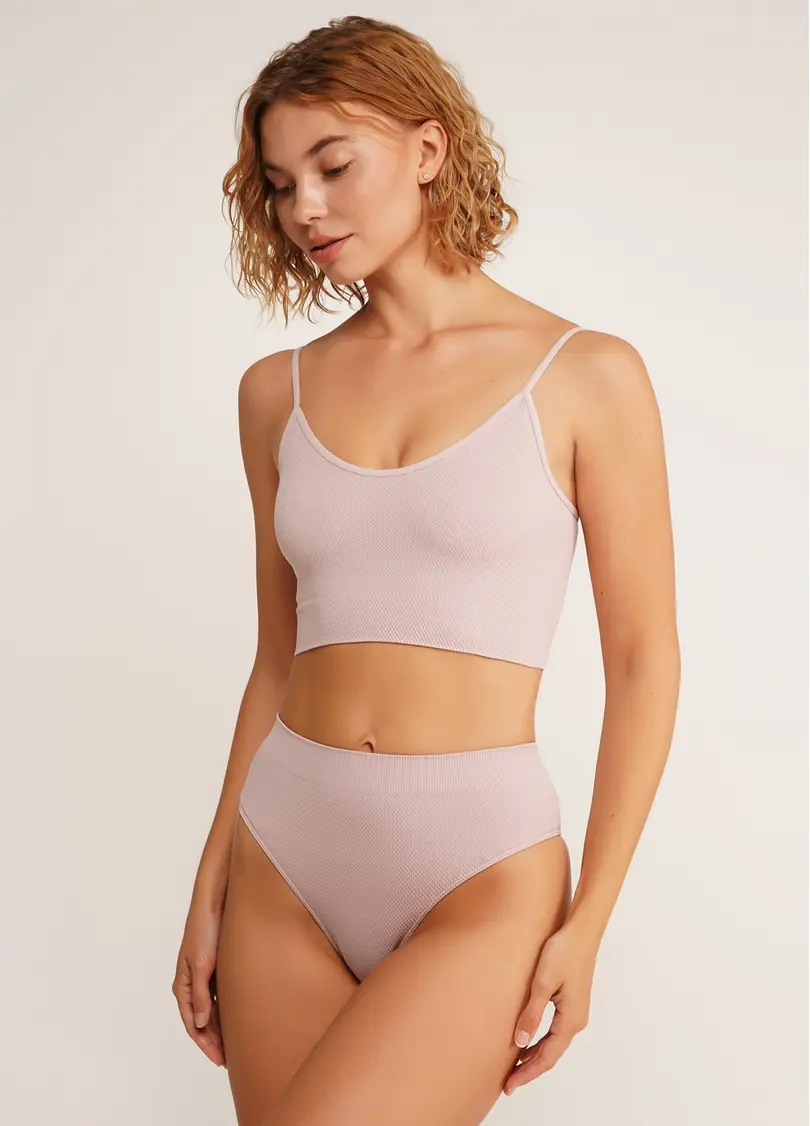Безшовні бразиліана з фактурним візерунком BRASILIAN BRIEFS GRAIN burnished lilac (рожевий)
