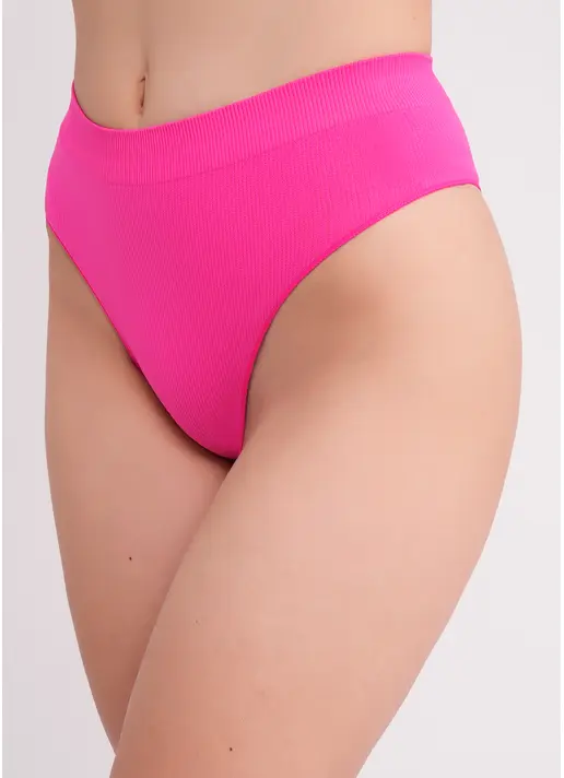 Трусики бразиліана в рубчик BRASILIAN BRIEFS RIB bright pink (рожевий) Трусики бразиліана в рубчик BRASILIAN BRIEFS RIB bright pink (рожевий)