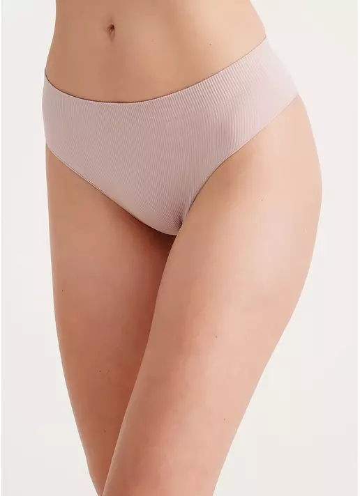 Трусики бразиліана в рубчик BRASILIAN BRIEFS RIB burnished lilac (рожевий)